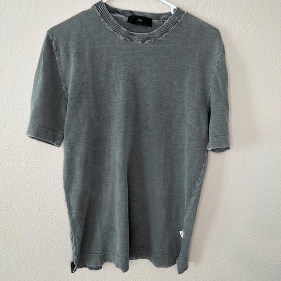 Liu Jo mens distressed short sleeve gray t-shirt with holes *** S*** - Picture 1 of 12